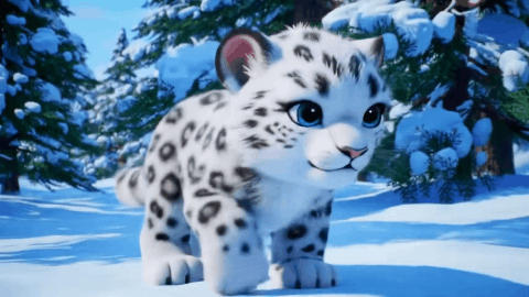 snow leopard veo2.gif